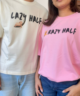 Lazy Half / Crazy Half – Couple Oversized Fit T-shirts (Set of 2)