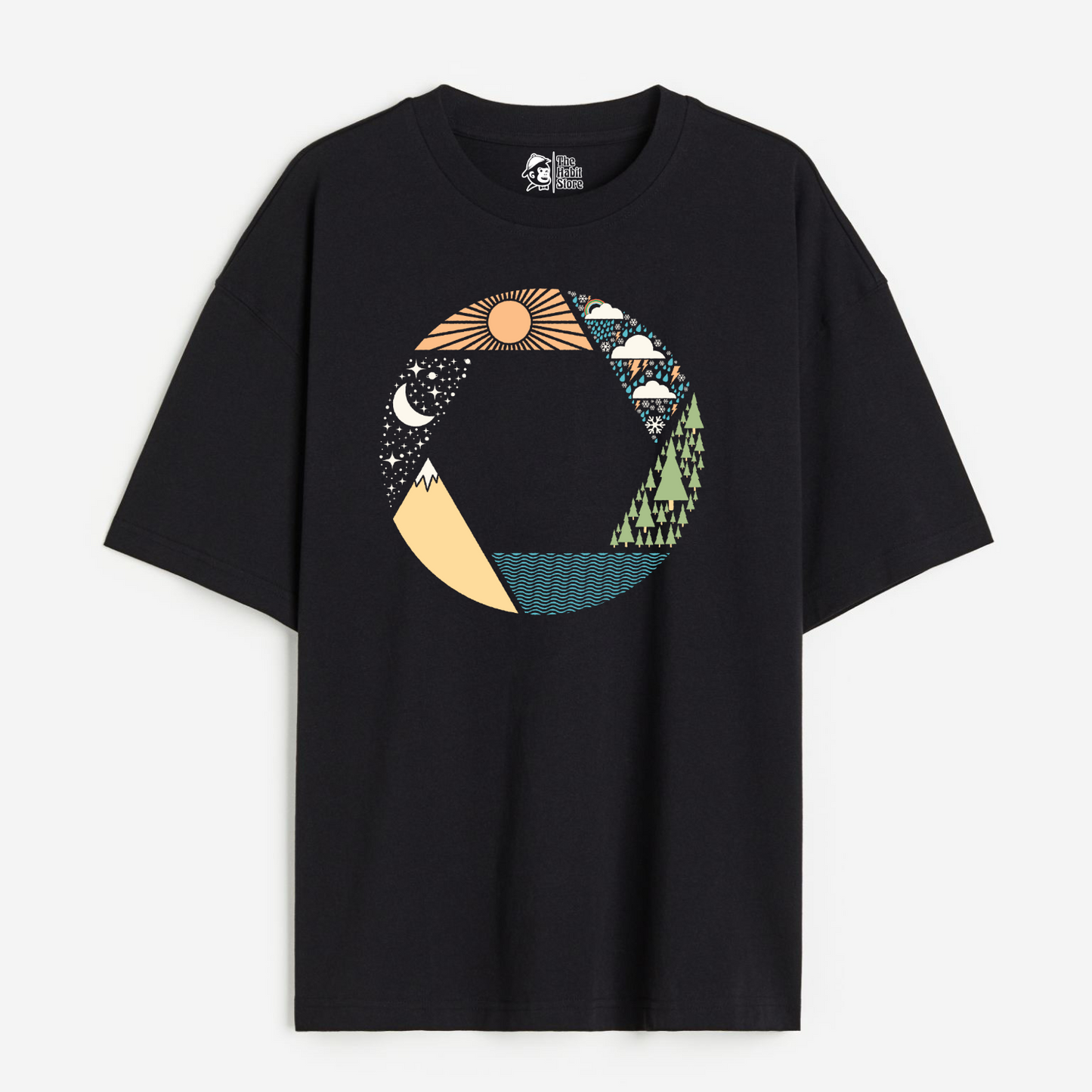 Capture Nature Lightweight 180 GSM Unisex Oversized T-shirt