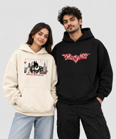 Every Cat Needs Her Bat / Batman – Couple Boxy Fit Hoodies (Set of 2) | 100% Cotton Fleece