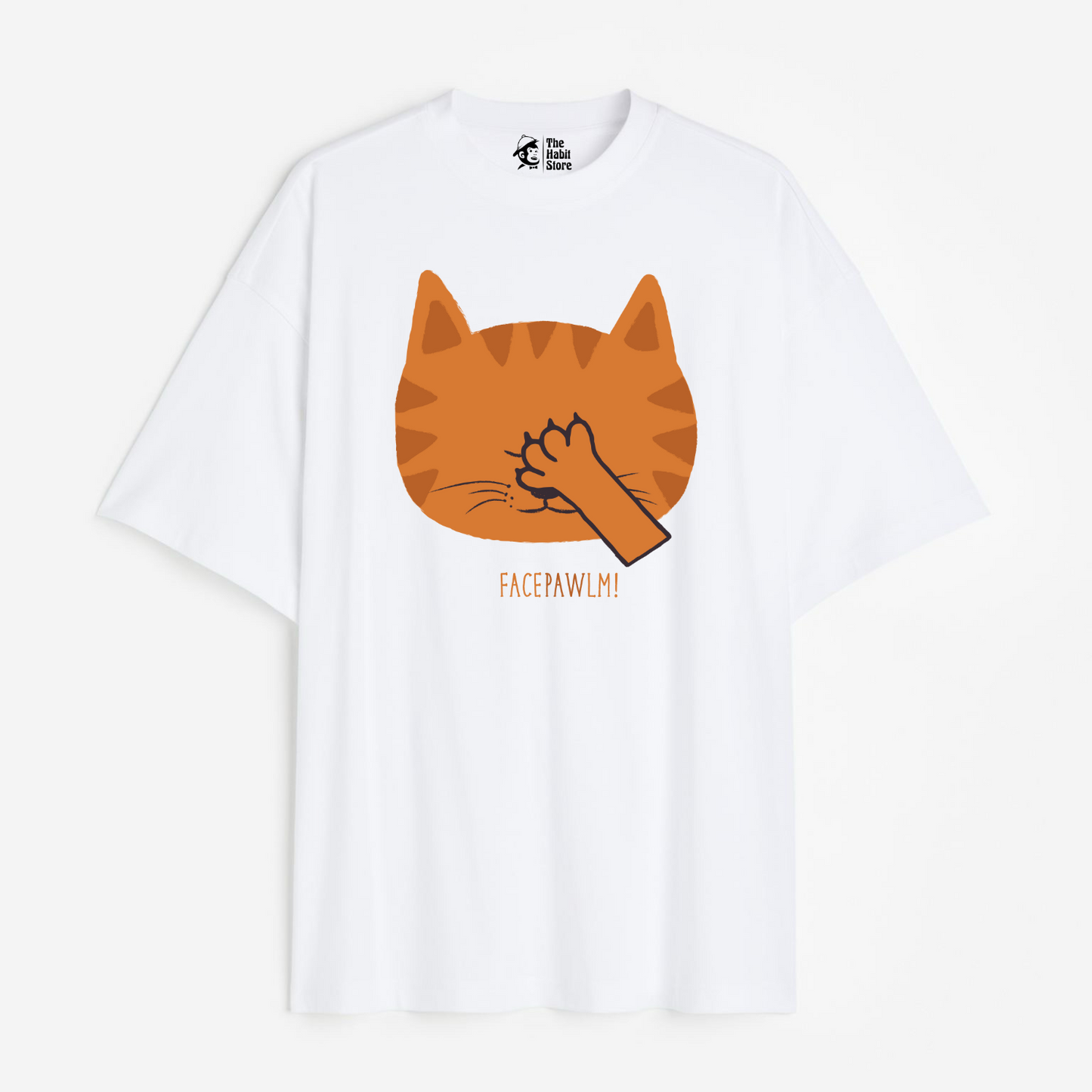 Facepawlm Lightweight 180 GSM Unisex Oversized T-shirt