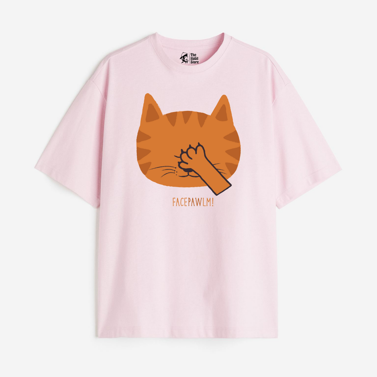 Facepawlm Lightweight 180 GSM Unisex Oversized T-shirt