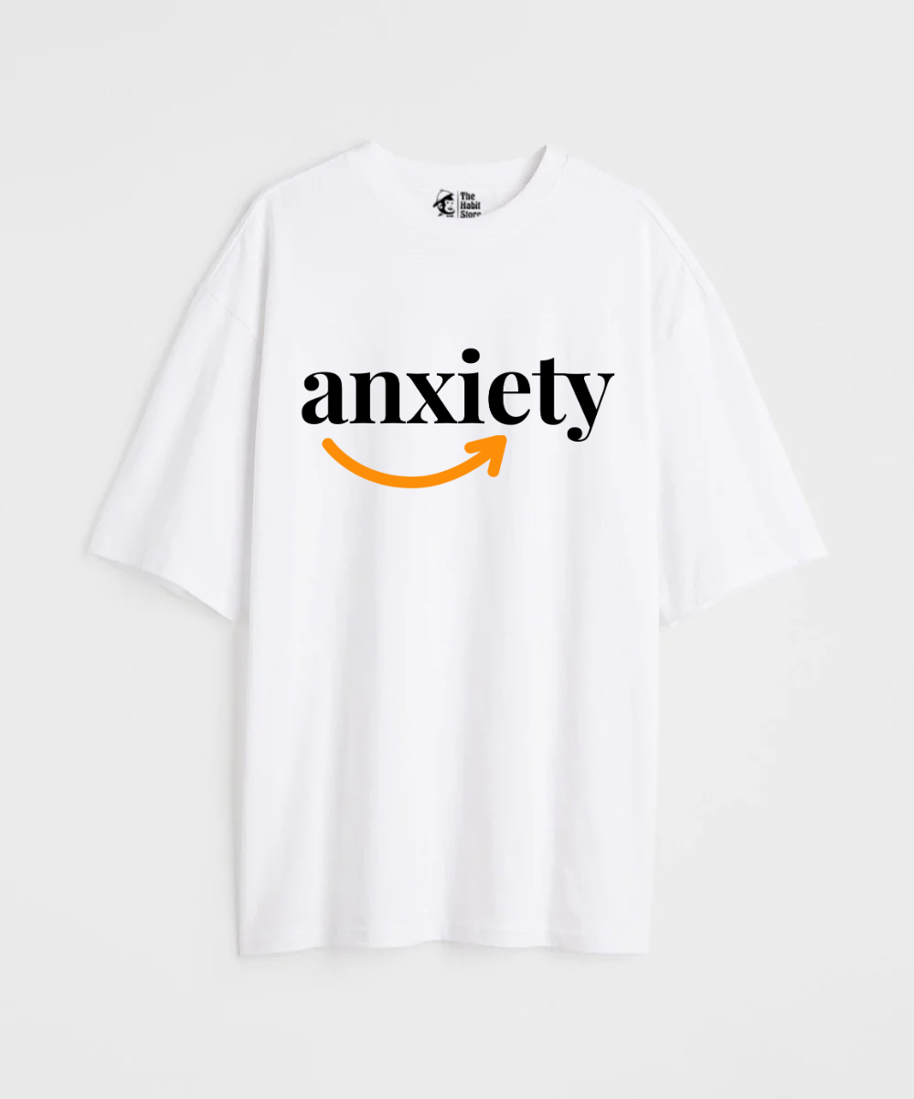 Anxiety 240 GSM Unisex Oversized T-shirt