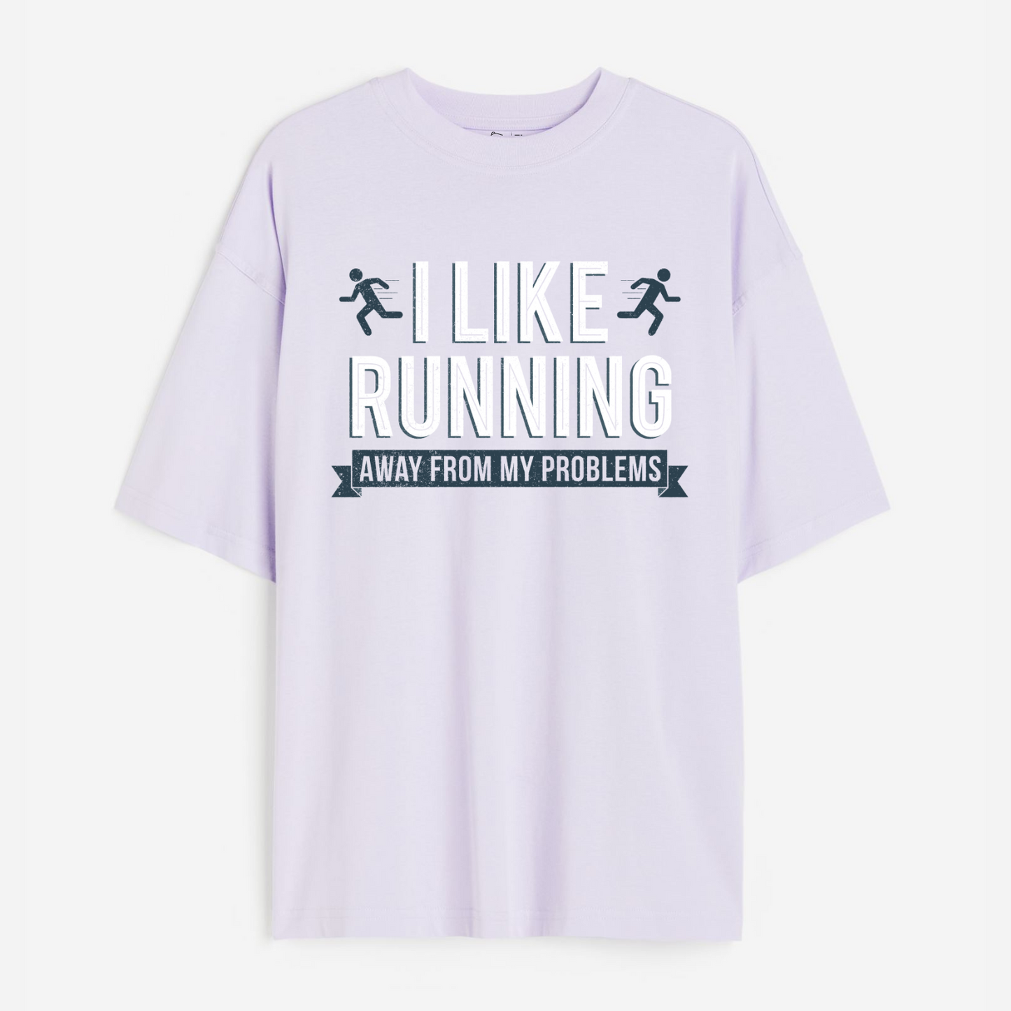 Running Away Lightweight 180 GSM Unisex Oversized T-shirt