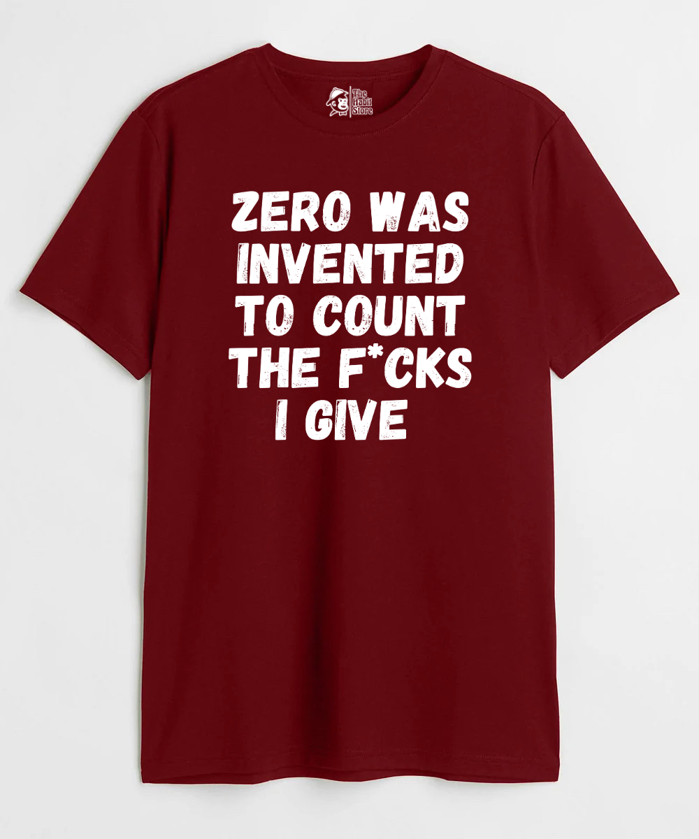 This is What Zero Was Invented For Unisex Round Neck Half Sleeve T-shirt
