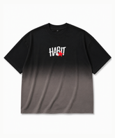 Black Ombre Oversized T-shirt — Boxy Fit
