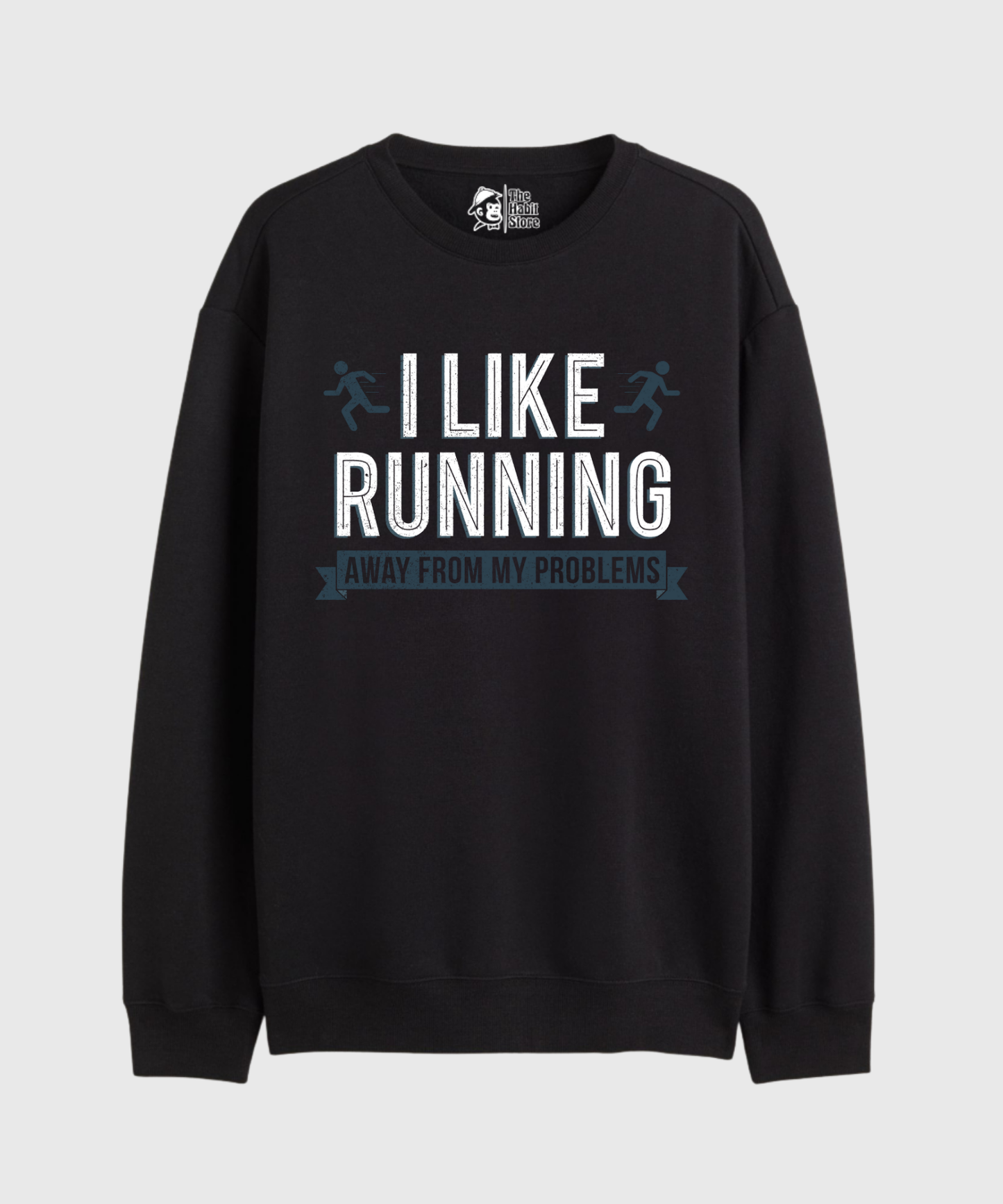 Running Away - Cozy Delight: Winter Bliss Unisex Oversized Sweatshirt (400 GSM)
