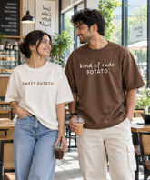 Sweet Potato / Rude Potato – Couple Oversized Fit T-shirts (Set of 2)