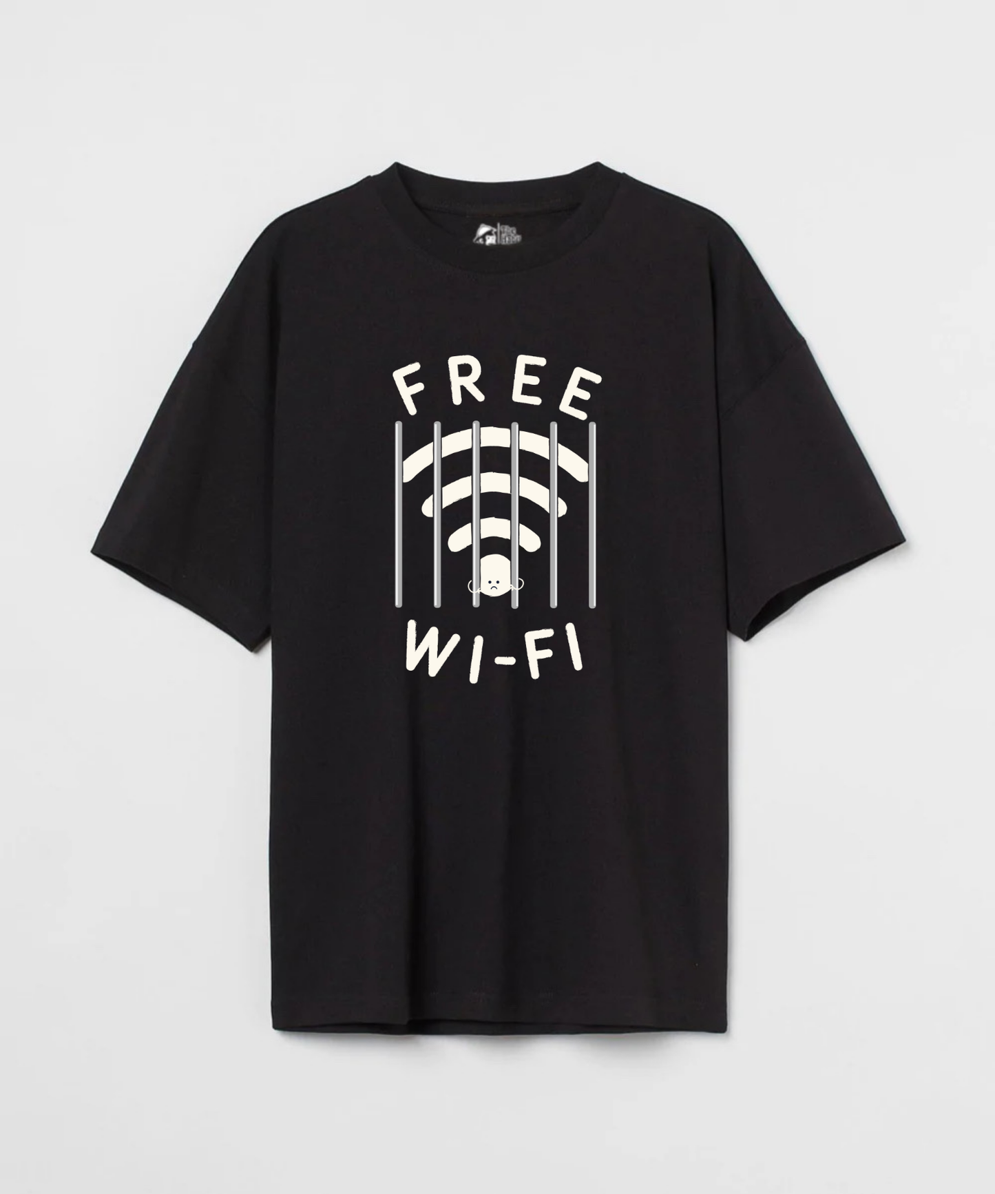 Free Wifi 240 GSM Unisex Oversized T-shirt