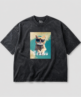 हु Cares Acid Wash Oversized T-shirt | 240 GSM