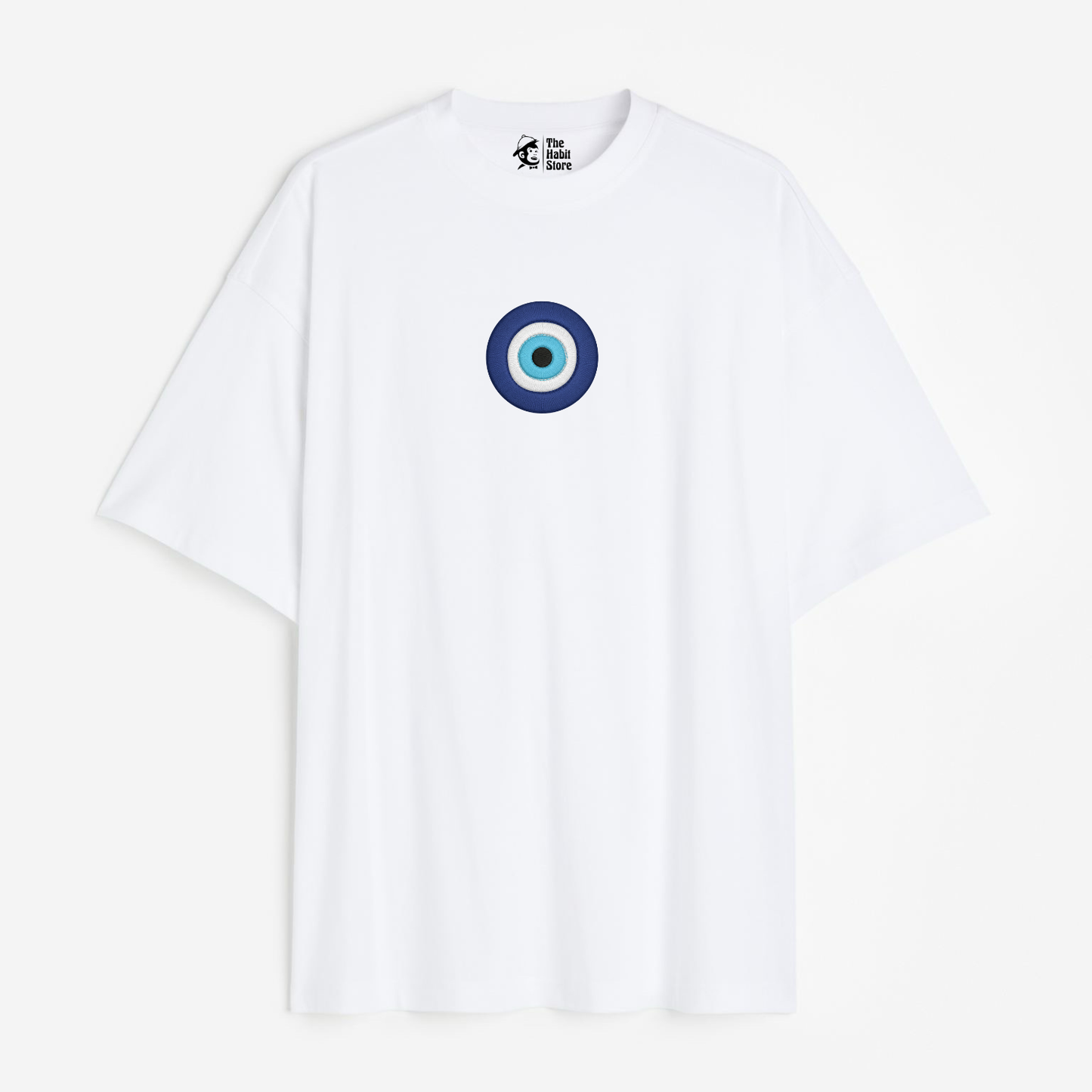 Good Vibes Only 🧿 Embroidered Lightweight 180 GSM Unisex Oversized T-shirts