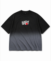 Habit Black Ombre Oversized T-shirt — Boxy Fit
