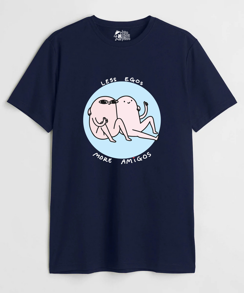 Less Egos More Amigos - Regular Fit T-Shirt - Clear Out Sale
