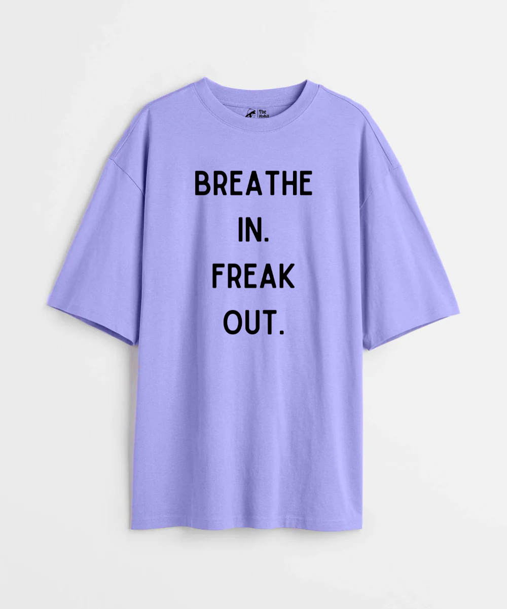 Deep Breaths 240 GSM Unisex Oversized T-shirt