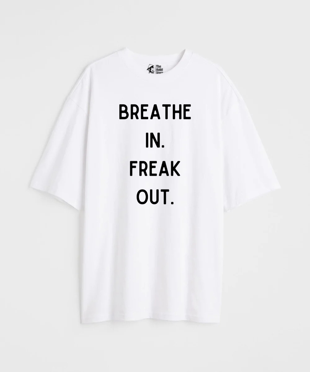 Deep Breaths 240 GSM Unisex Oversized T-shirt