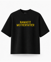 Namaste Motherfather — Waffle Knit Boxy Oversized T-shirt