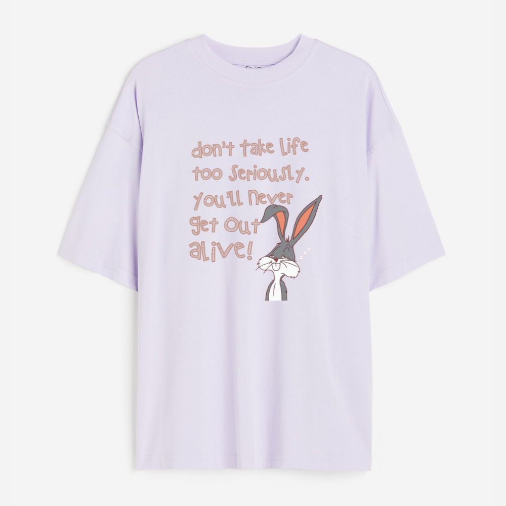 Don't Take Life Seriously Lightweight 180 GSM Unisex Oversized T-shirts