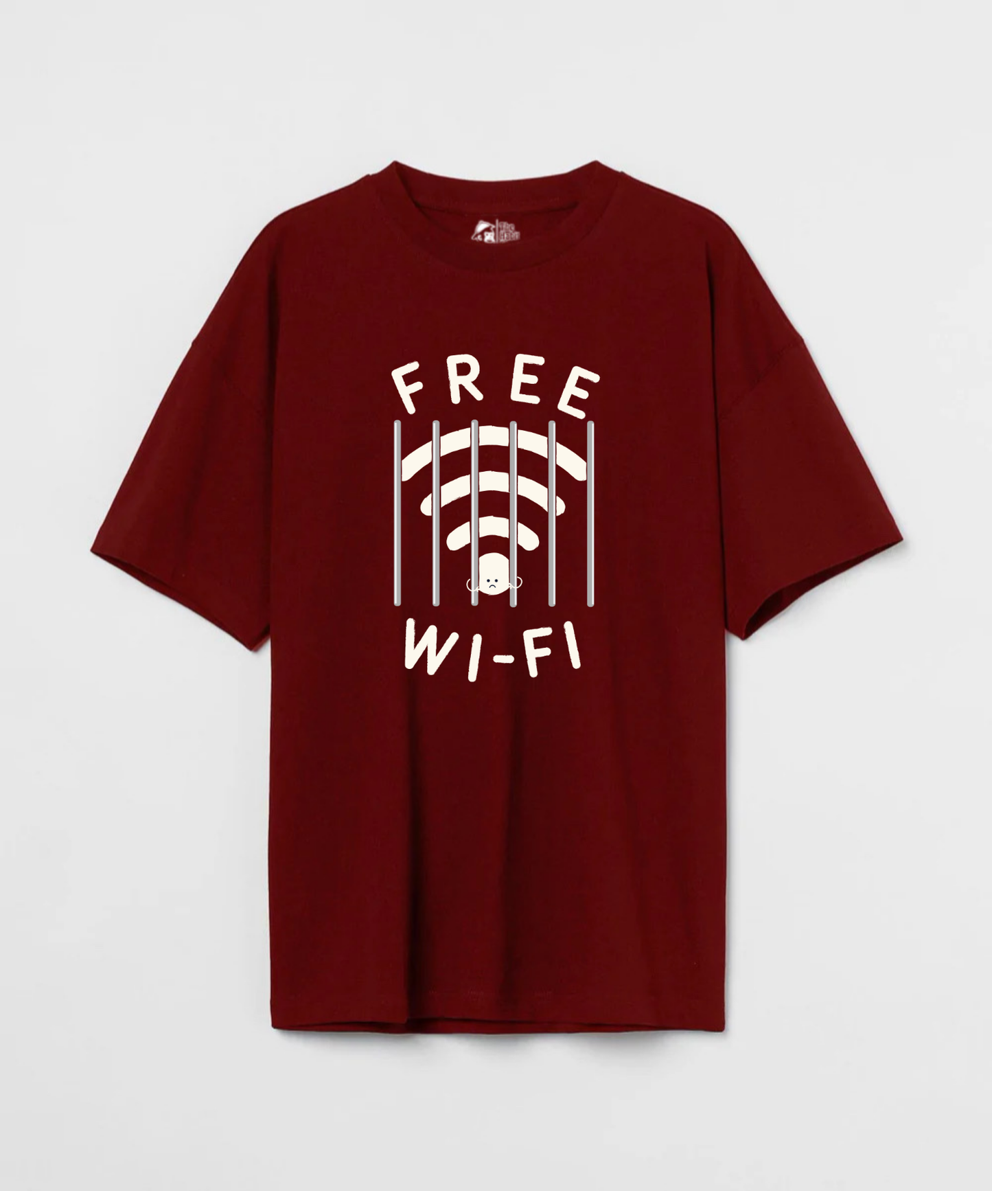 Free Wifi 240 GSM Unisex Oversized T-shirt