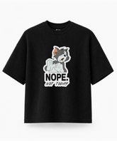 Nope Not Today — Waffle Knit Boxy Oversized T-shirt