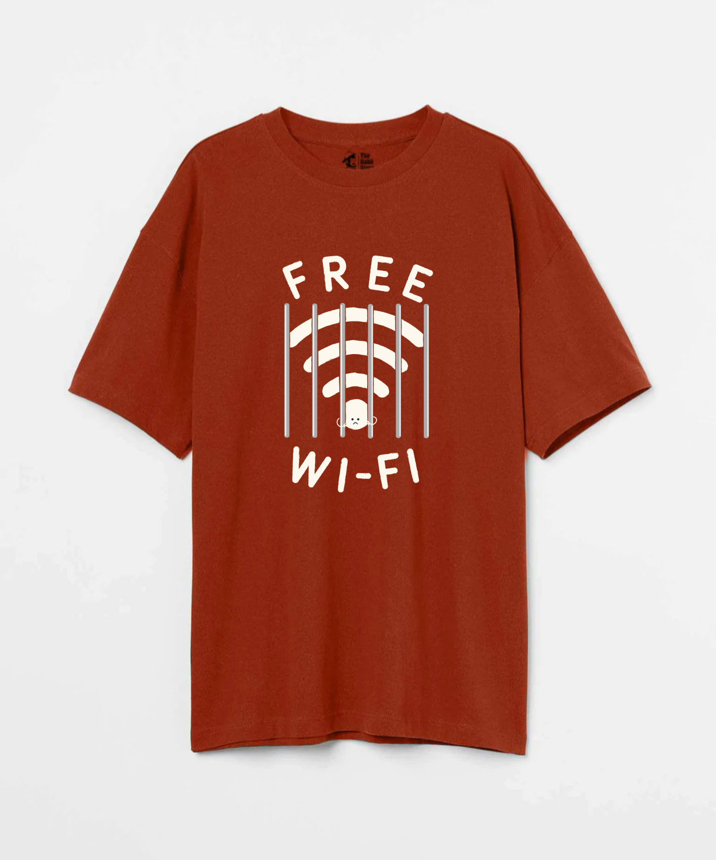 Free Wifi 240 GSM Unisex Oversized T-shirt