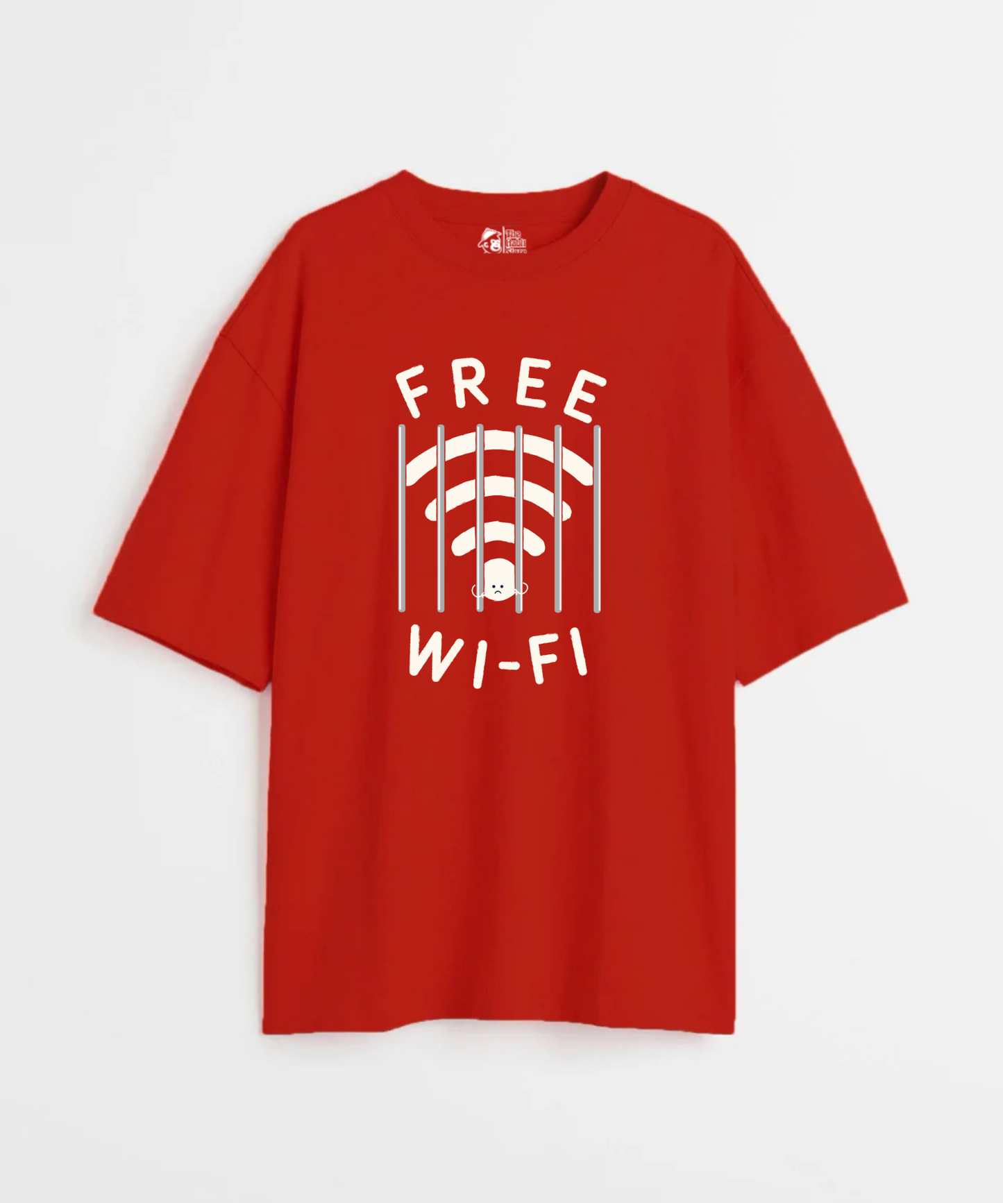 Free Wifi 240 GSM Unisex Oversized T-shirt