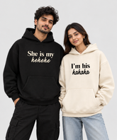 The Laughing Duo – Couple Boxy Fit Hoodies (Set of 2) | 100% Cotton Fleece