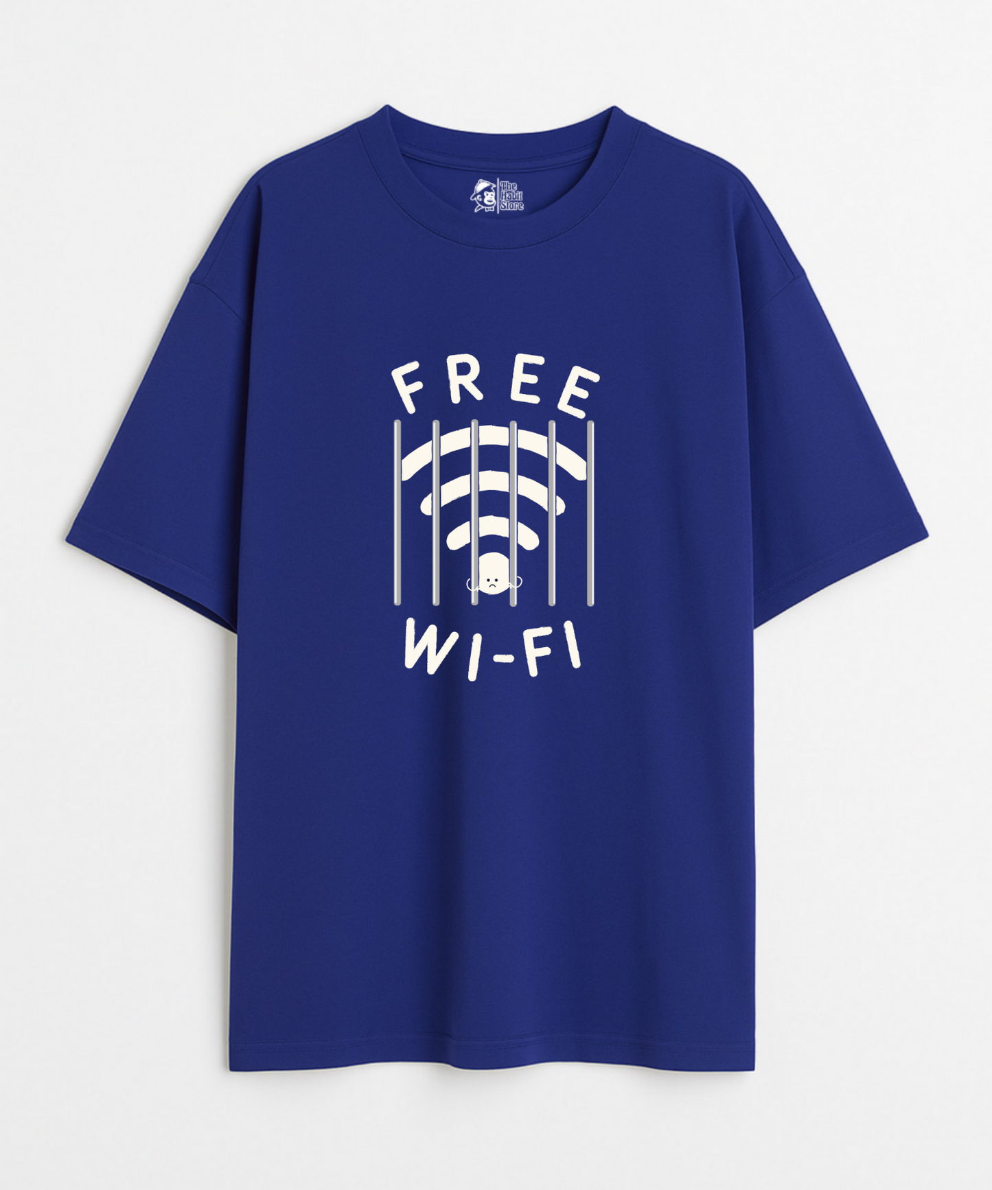 Free Wifi 240 GSM Unisex Oversized T-shirt