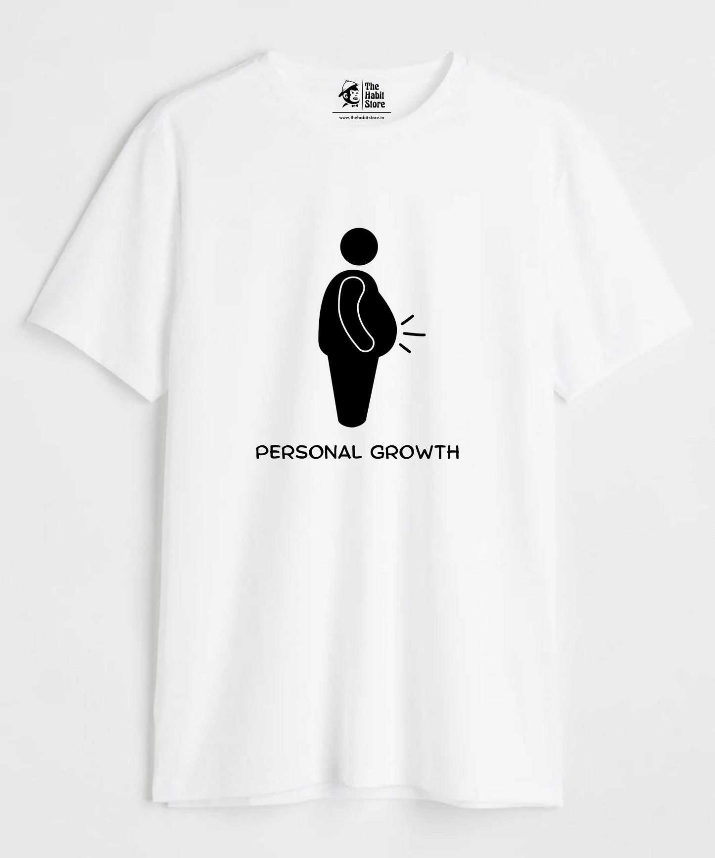 Personal Growth Unisex Round Neck Half Sleeve T-shirt