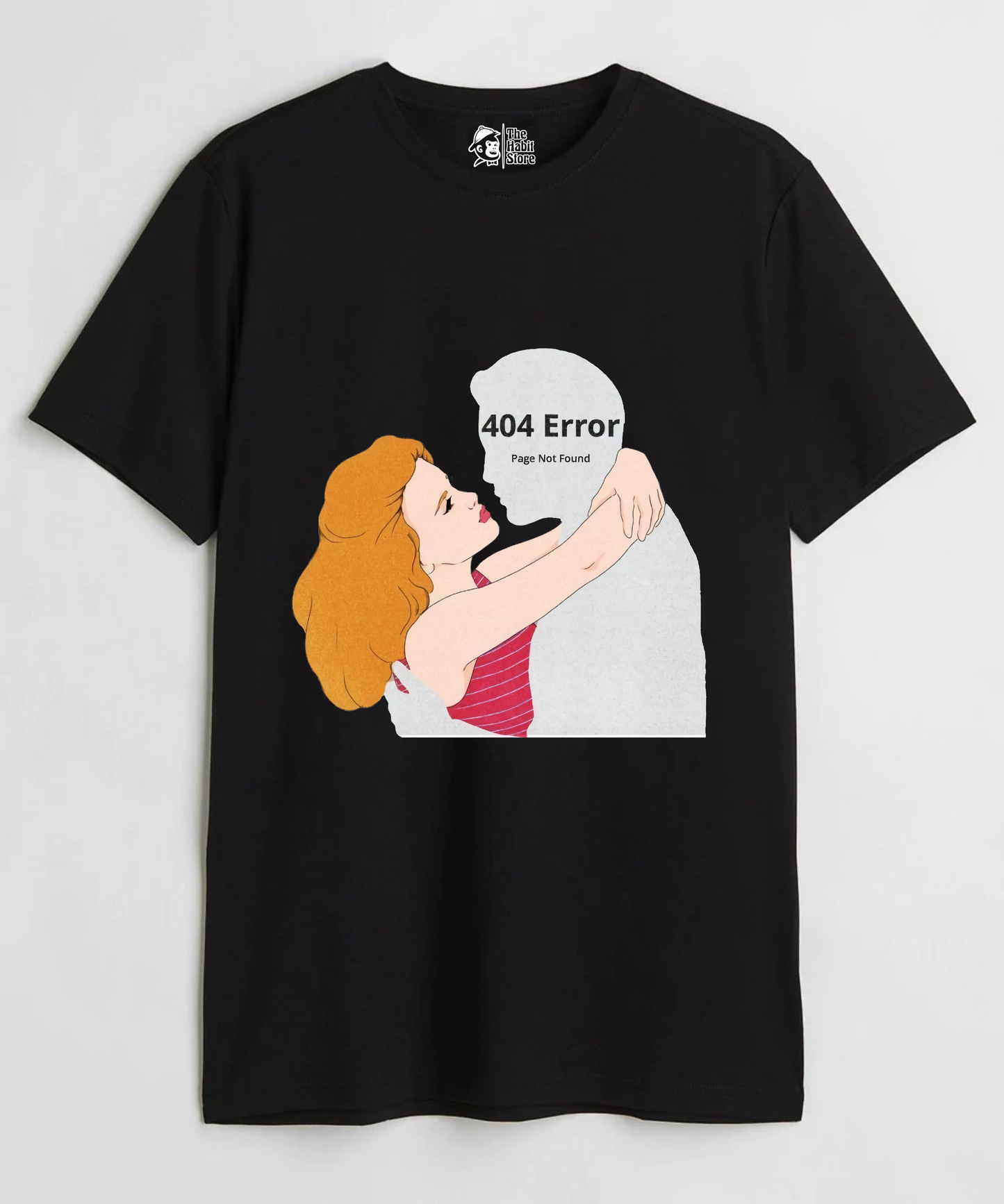 Error 404 Not Found Unisex Round Neck Half Sleeve