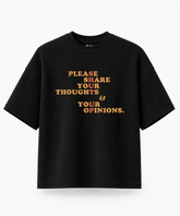 Shut Up — Waffle Knit Boxy Oversized T-shirt
