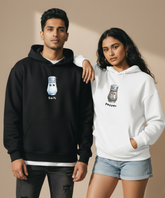 Salt & Pepper – Couple Oversized Hoodies (Set of 2) | Premium 400 GSM