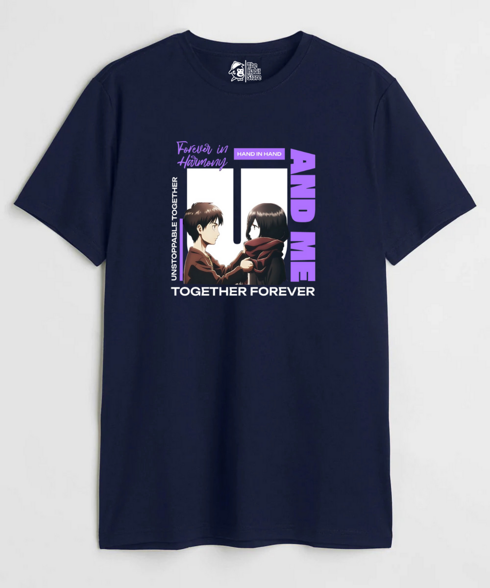 Eren and Mikasa – Anime Paglu – Unisex Regular Fit T-shirt