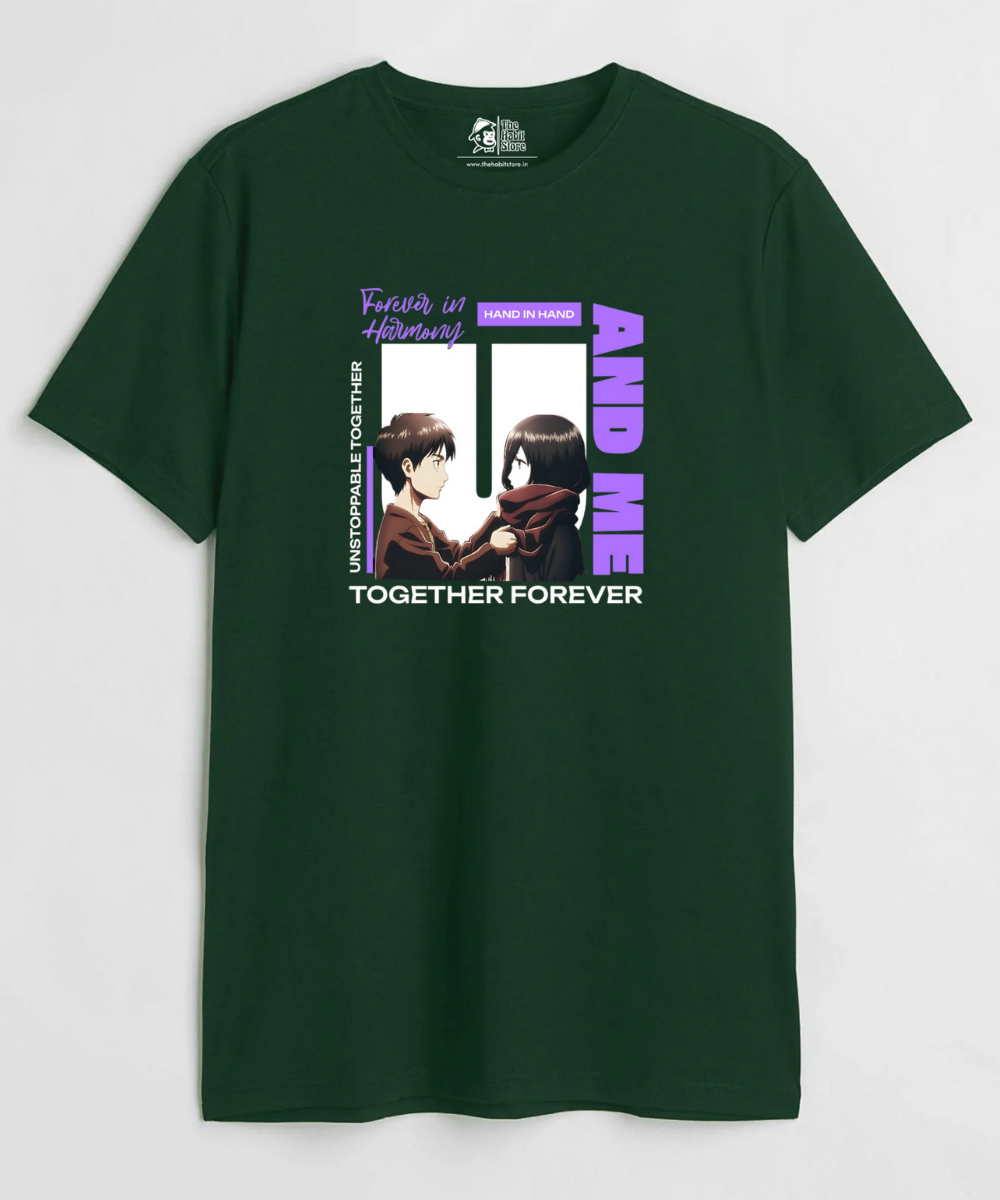 Eren and Mikasa – Anime Paglu – Unisex Regular Fit T-shirt