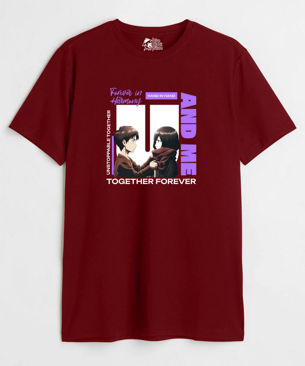 Eren and Mikasa – Anime Paglu – Unisex Regular Fit T-shirt