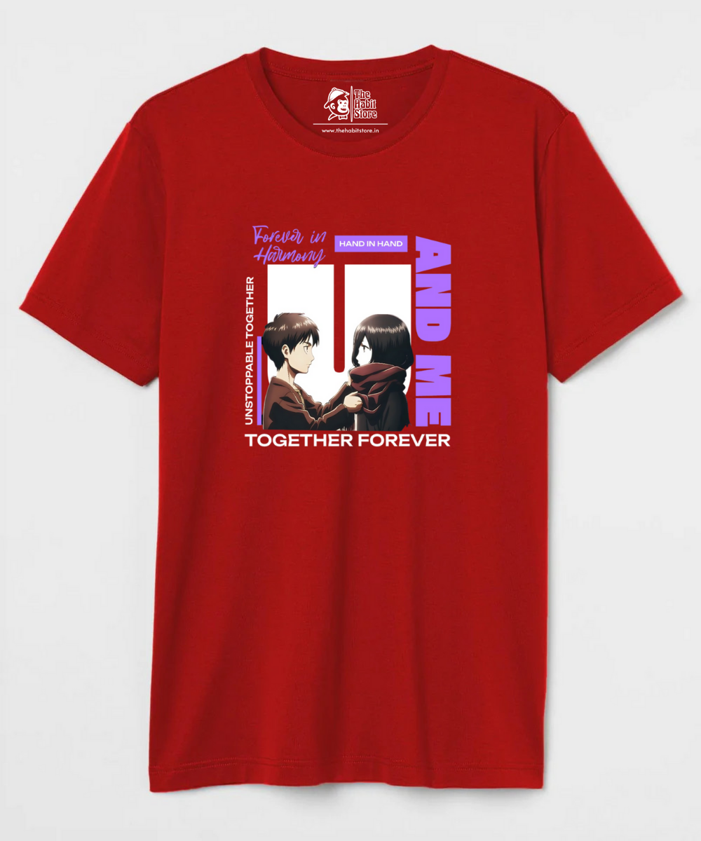 Eren and Mikasa – Anime Paglu – Unisex Regular Fit T-shirt