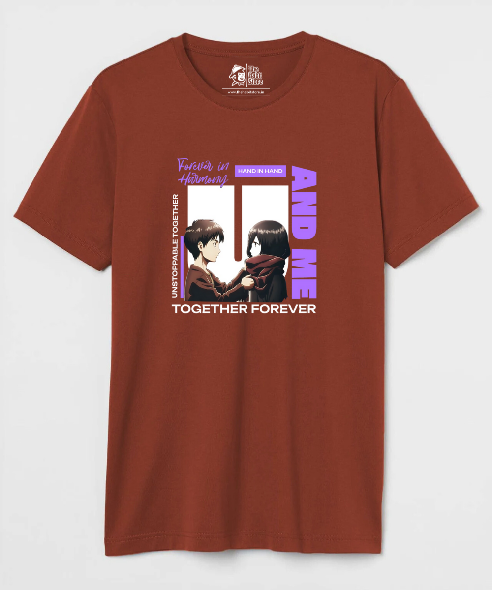 Eren and Mikasa – Anime Paglu – Unisex Regular Fit T-shirt