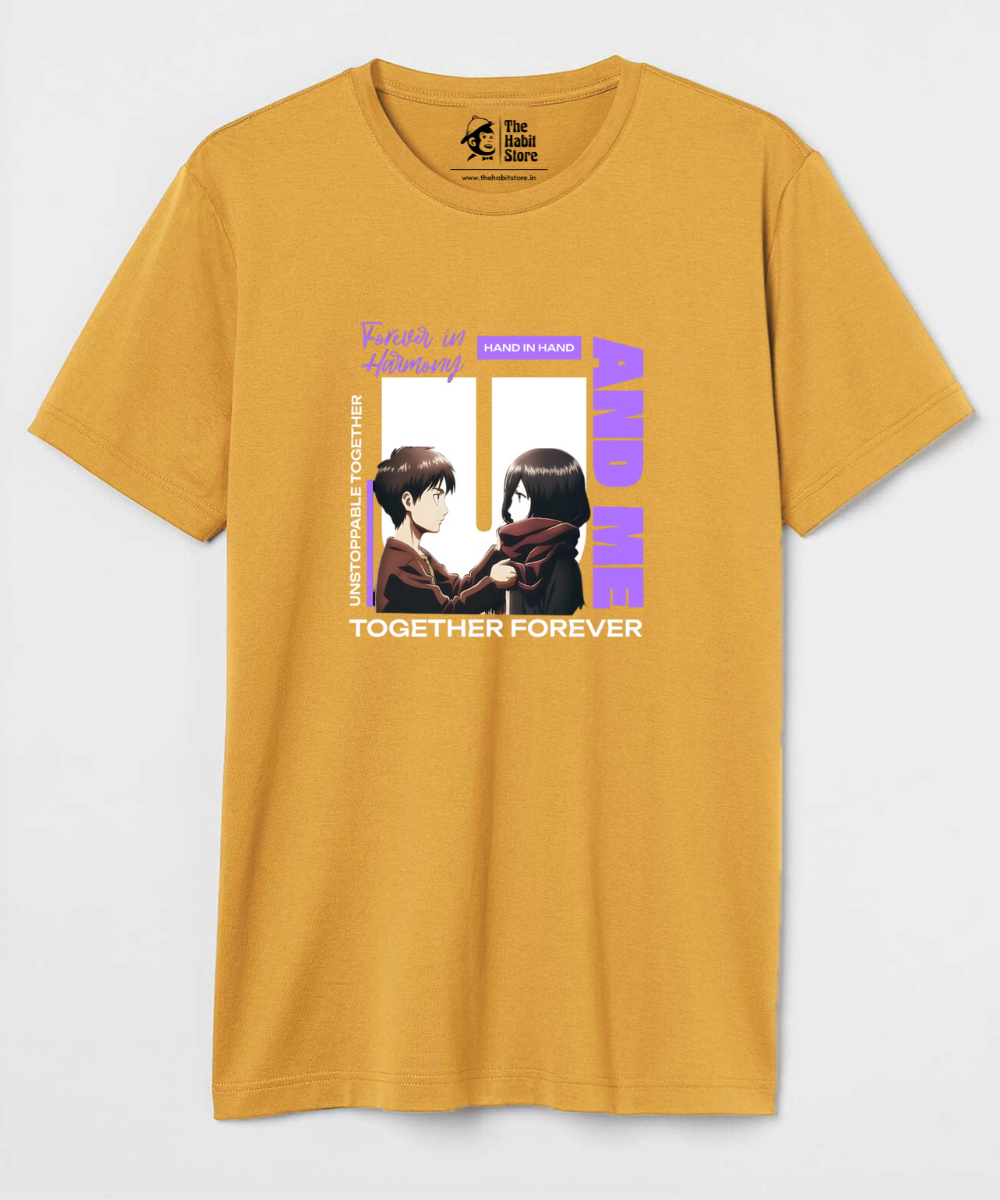Eren and Mikasa – Anime Paglu – Unisex Regular Fit T-shirt