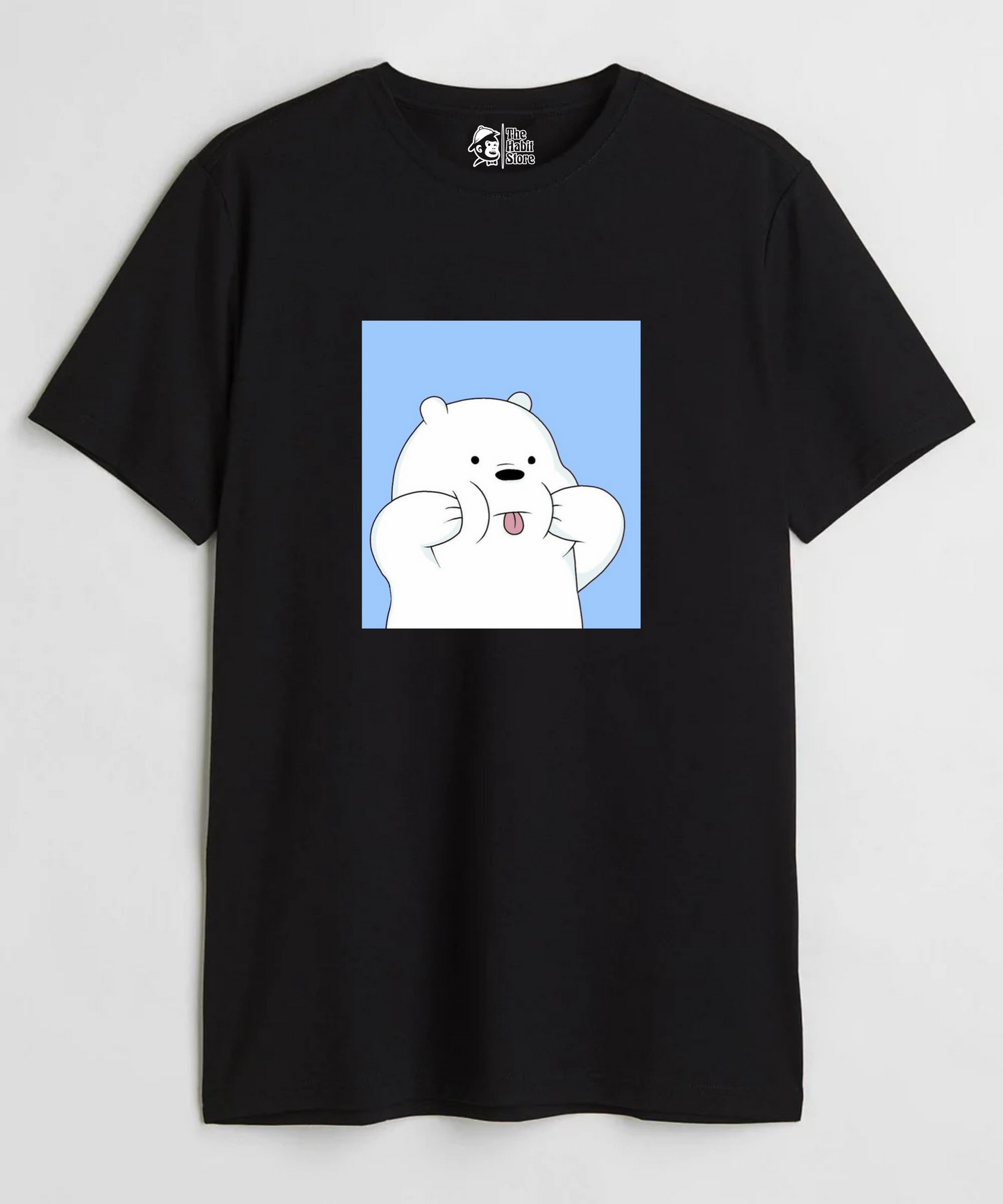 Ice Bear Unisex Round Neck Half Sleeve T-shirt