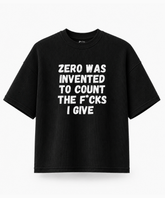 This is What Zero Was Invented For — Waffle Knit Boxy Oversized T-shirt