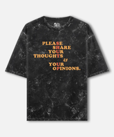 Shut Up Acid Wash Oversized T-shirt | 240 GSM