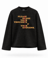 Shut Up - Waffle Knit Oversized Full Sleeve