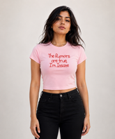 Yes, I'm Insane — Baby Tee Fitted Crop