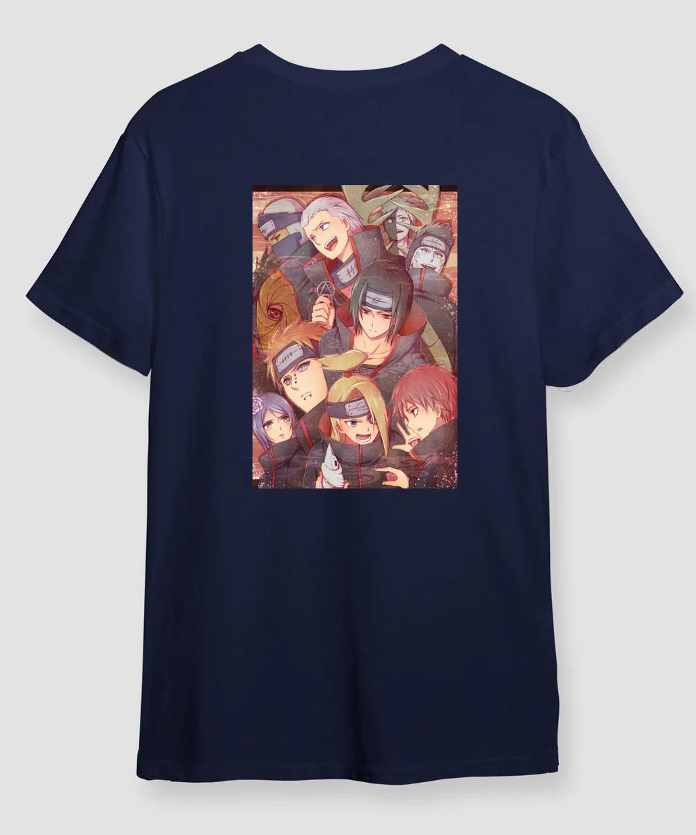 Akatsuki Front & Back Print – Naruto – Unisex Regular Fit T-shirt