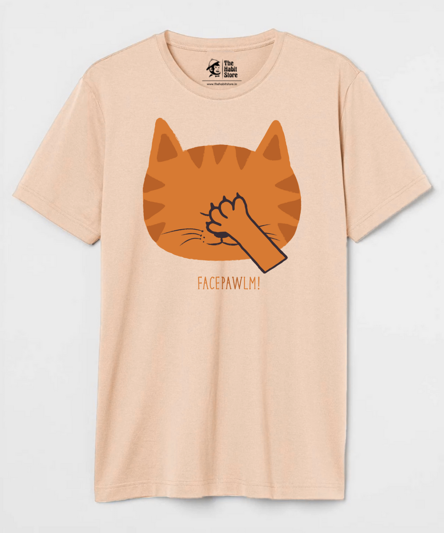 Facepawlm Unisex Round Neck Half Sleeve T-shirt