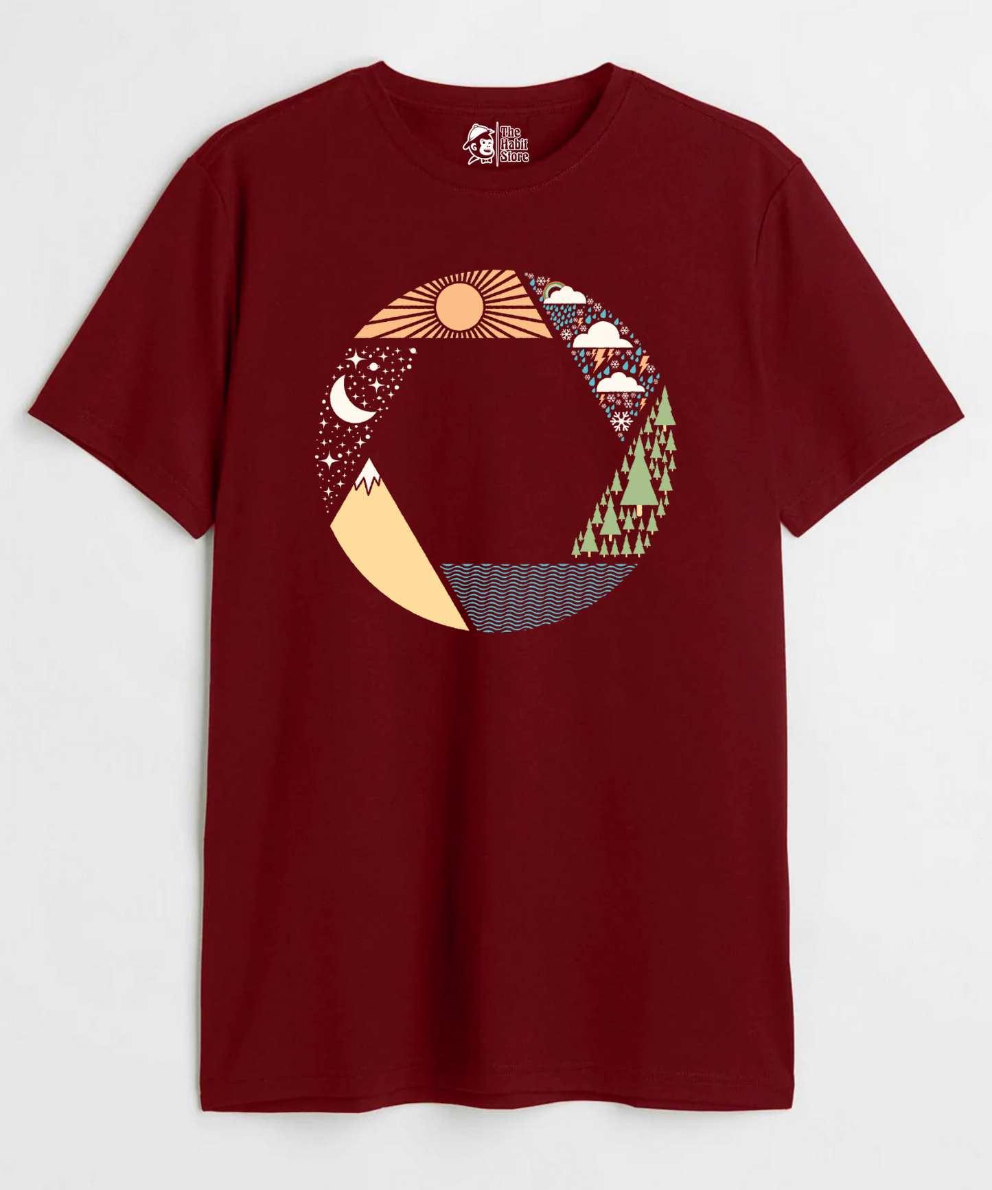 Capture Nature Unisex Round Neck Half Sleeve T-shirt