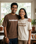 Somebody / Somebody’s Problem – Couple Oversized Fit T-shirts (Set of 2)