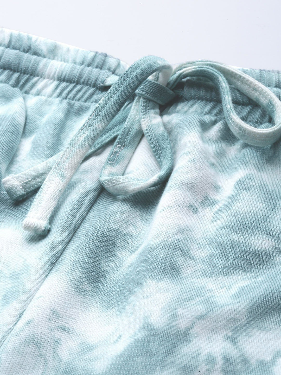 Women Turquoise Tie Die Joggers