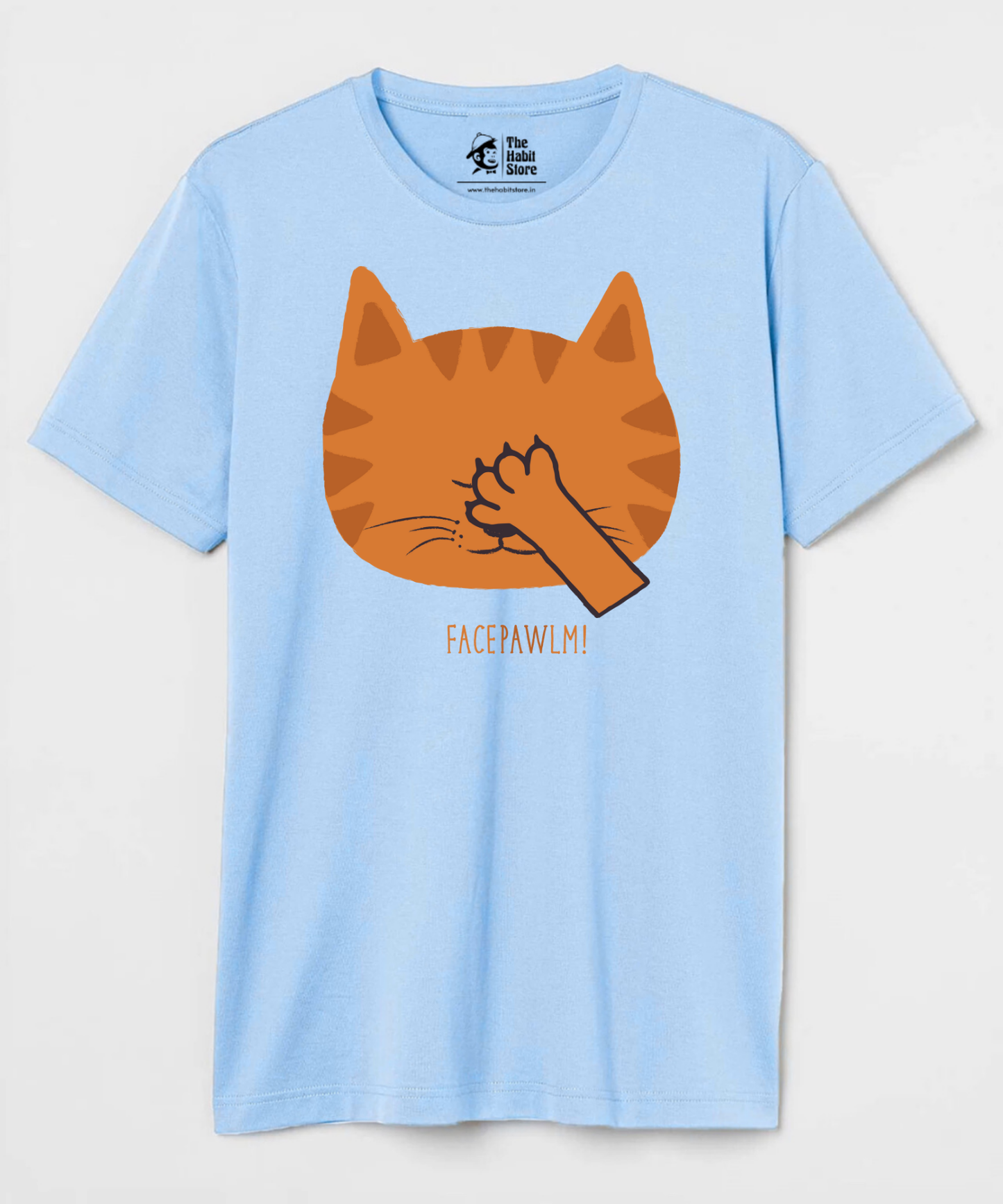 Facepawlm Unisex Round Neck Half Sleeve T-shirt