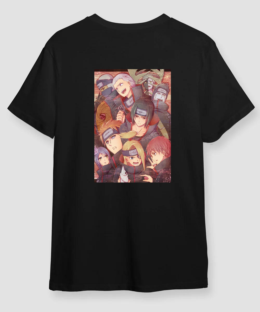 Akatsuki Front & Back Print – Naruto – Unisex Regular Fit T-shirt