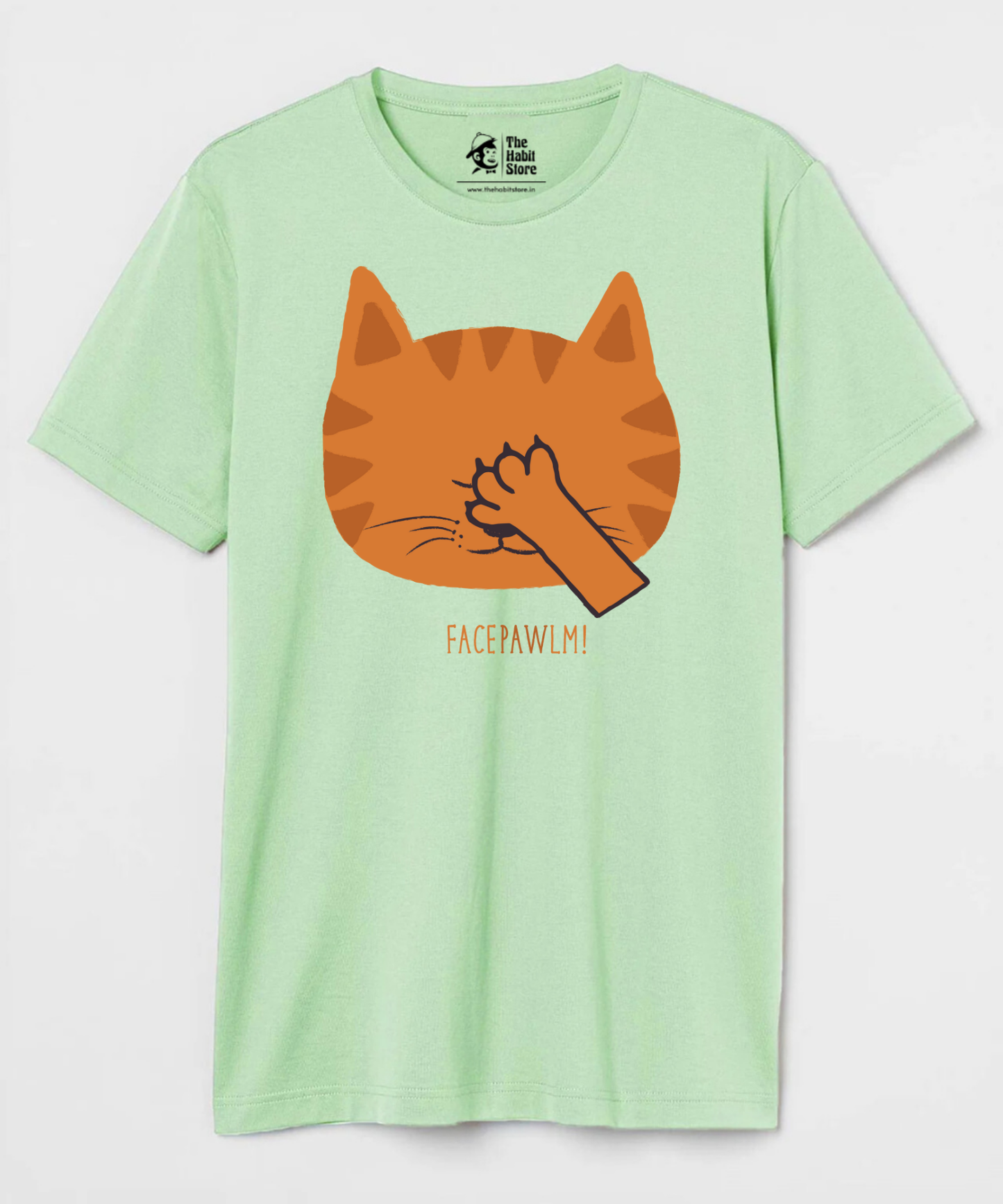 Facepawlm Unisex Round Neck Half Sleeve T-shirt