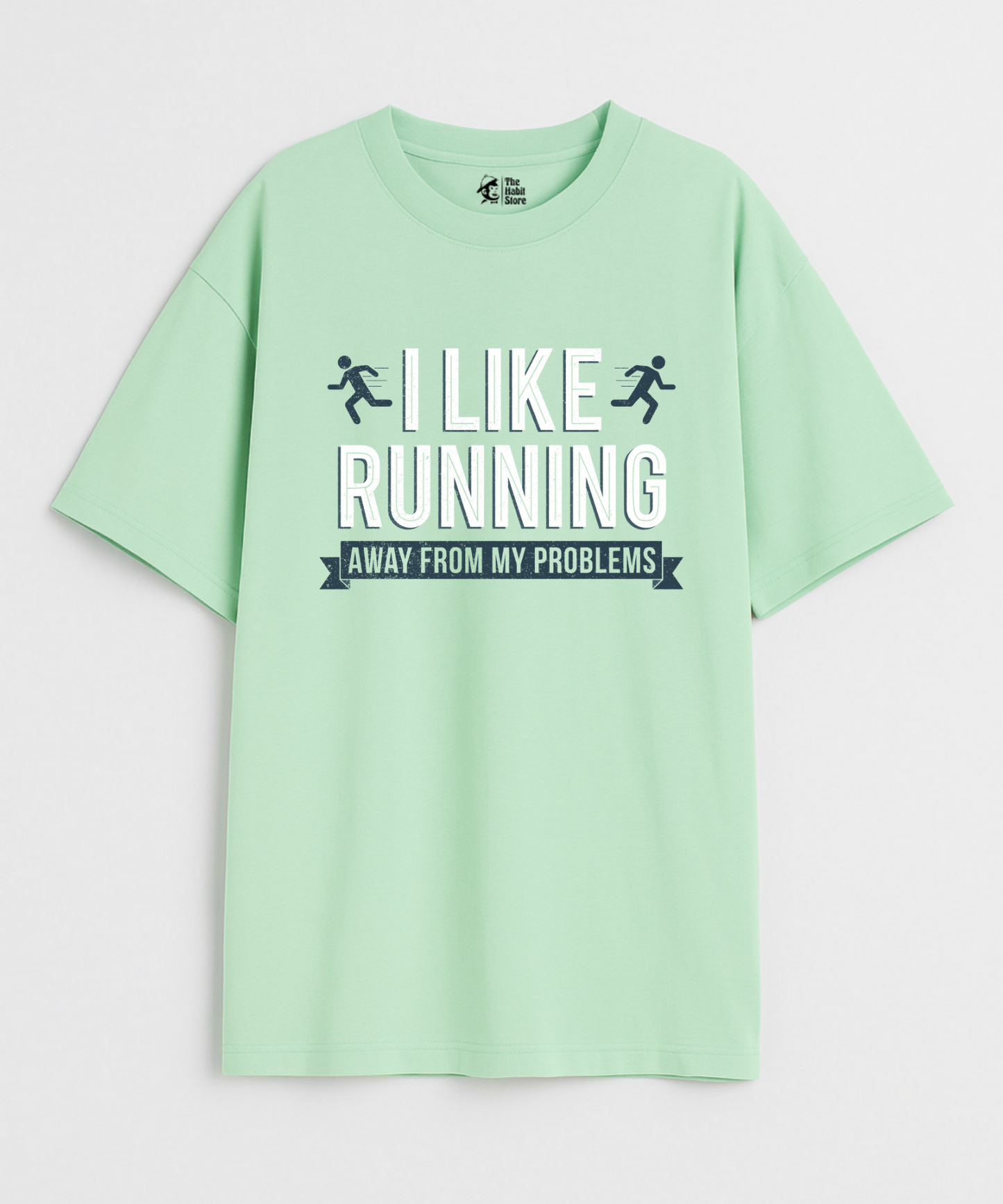 Running Away 240 GSM Unisex Oversized T-shirt